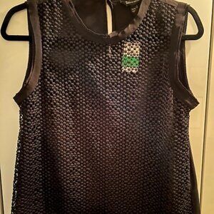 Banana Republic XS Black Open Weave front Cover-up